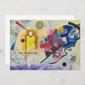 Jaune, Rouge, Bleu von Wassily Kandinsky Einladung (Vorne/Hinten)