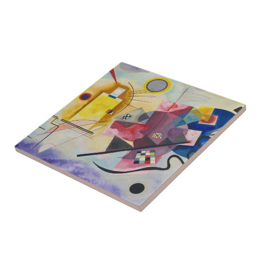 Jaune, Rouge, Bleu von Wassily Kandinsky Fliese (Seite)