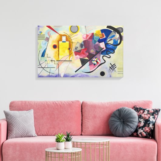 Jaune, Rouge, Bleu von Wassily Kandinsky Leinwanddruck (Insitu (Wohnzimmer))