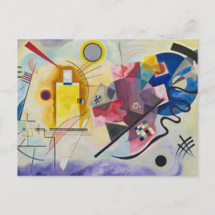 Jaune, Rouge, Bleu von Wassily Kandinsky Postkarte