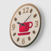 Java am Morgen Große Wanduhr (Winkel)