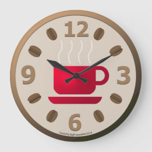 Java am Morgen Große Wanduhr