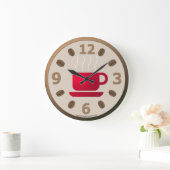 Java am Morgen Große Wanduhr (Zuhause)