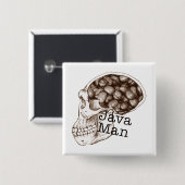 Java Bean Man Button (Vorne & Hinten)
