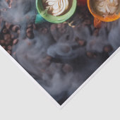 Java Bean Mandala, Bunte Tassen Seidenpapier (Detail)