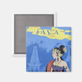 Java besuchen magnet (Vorderseite/Rückseite)