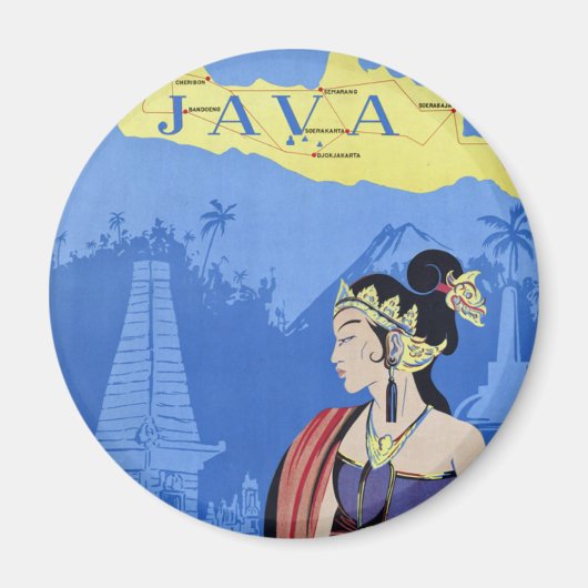 Java besuchen magnet (Vorne)