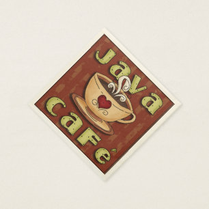 Java Café Kaffeepapierserien Serviette