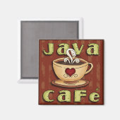 Java Cafe Magnet (Vorderseite/Rückseite)