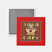 Java-Café Magnet (Vorderseite/Rückseite)