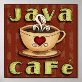 Java Cafe Poster (Vorne)