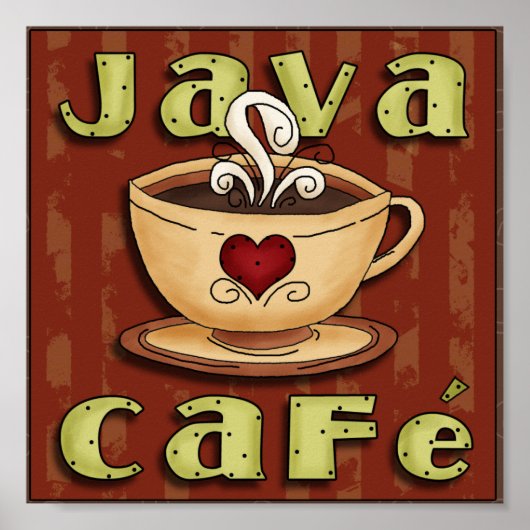 Java Cafe Poster (Vorne)