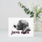 Java Clay Man Postkarte (Stehend Vorderseite)