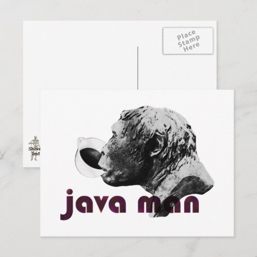 Java Clay Man Postkarte (Vorne/Hinten)