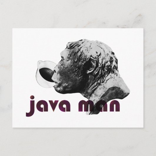 Java Clay Man Postkarte (Vorderseite)
