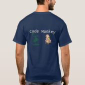 Java-Code-Affe T-Shirt (Rückseite)