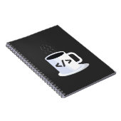 Java Coding Coffee Tasse Funny Programmcode Notizblock (Rechte Seite)