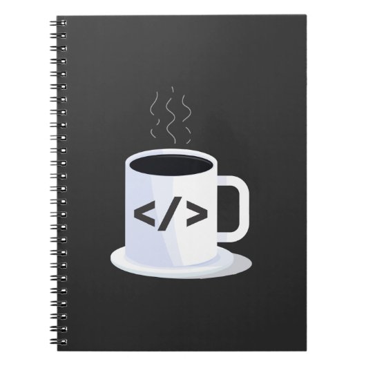 Java Coding Coffee Tasse Funny Programmcode Notizblock (Vorderseite)