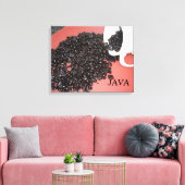 Java Coffee Design Leinwanddruck (Insitu (Wohnzimmer))