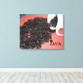 Java Coffee Design Leinwanddruck (Insitu (Holzboden))