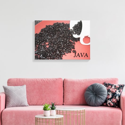 Java Coffee Design Leinwanddruck (Insitu (Wohnzimmer))