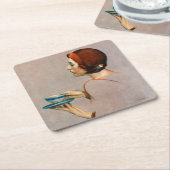 Java-Cup Rechteckiger Pappuntersetzer (angewinkelt)