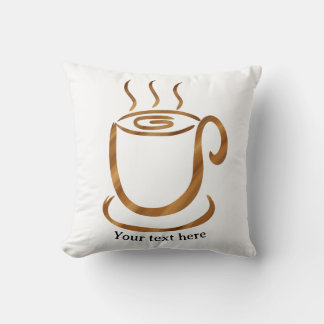 Java Dampfende Tasse | Hölzerner geschwungener Kaf Kissen