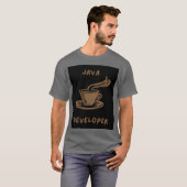 Java Developer Gray Men T - Shirt (Vorne ganz)