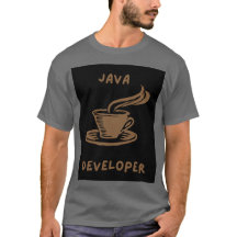 Java Developer Gray Men T - Shirt
