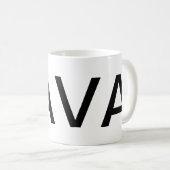 JAVA Giant Text Kaffeetasse (VorderseiteRechts)