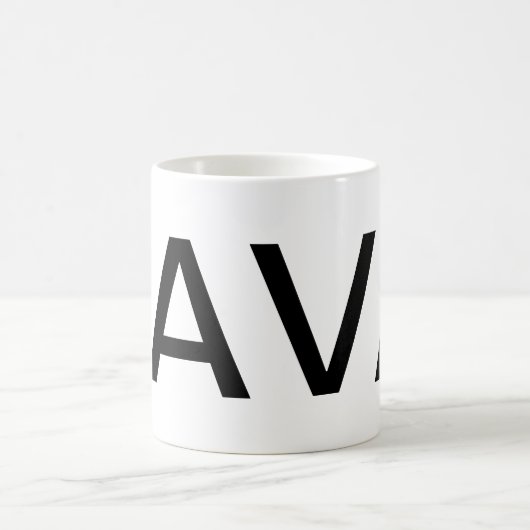 JAVA Giant Text Kaffeetasse (Mittel)