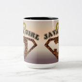 Java Girl Coffee Spaß Kaffeemaschine Tasse (Mittel)