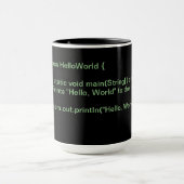 Java - "hallo Welt" Cup Tasse (Zentrum)