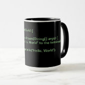 Java - "hallo Welt" Cup Tasse (VorderseiteRechts)