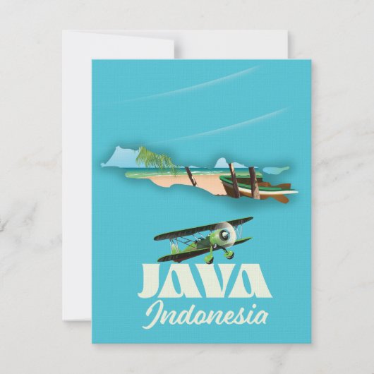 Java indonesia Karte (Vorderseite)