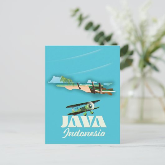 Java indonesia Karte (Stehend Vorderseite)