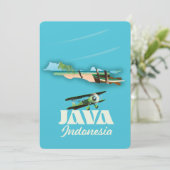 Java indonesia Map Magnet Einladung (Stehend Vorderseite)