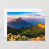 Java, Indonesia picturesque landscape Postkarte (Vorne/Hinten)