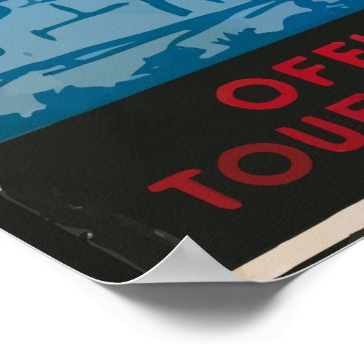 Java Indonesia Vintage Travel Poster (Ecke)