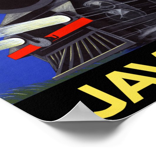 Java Indonesia Vintage Travel Poster - Wiederherst (Ecke)