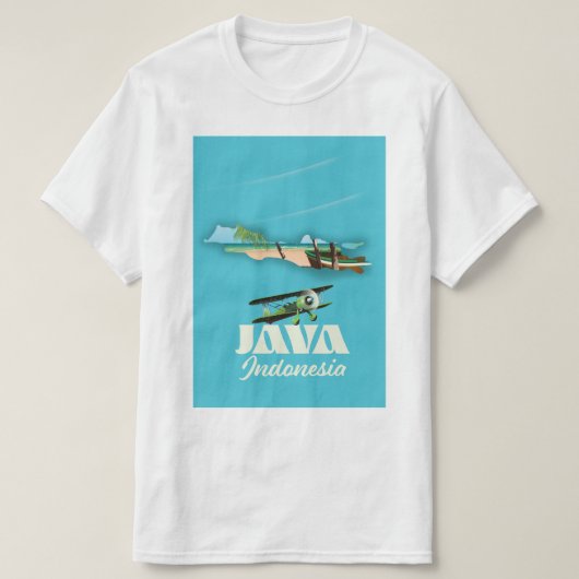 Java Indonesien Karte T-Shirt (Design vorne)