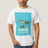 Java Indonesien Karte T-Shirt (Vorderseite)
