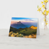 Java, Indonesien, landschaftliches Landschaftsbild Karte (Gelbe Blume)