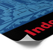 Java, Indonesien - Reiseplakat Poster (Ecke)