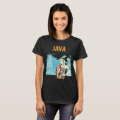 Java Indonesien Tempel Erbe Reise T-Shirt (Vorne ganz)