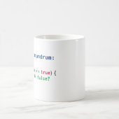 Java isFalse Vexierfragen-Tasse Kaffeetasse (Mittel)