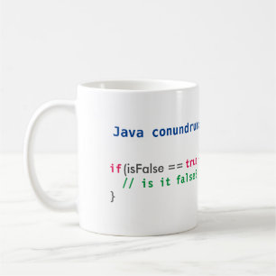 Java isFalse Vexierfragen-Tasse Kaffeetasse