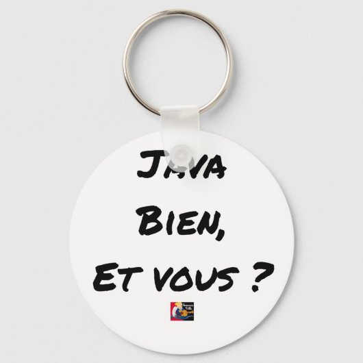 JAVA IST GUT, UND SIE? - Wortspiele Schlüsselanhänger (Vorderseite)