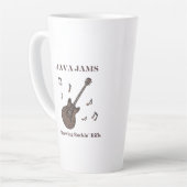 Java Jams-Brewing Rockin' Riffs-Kaffee-Gitarre- Milchtasse (Linke Ecke)