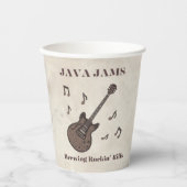 Java Jams-Brewing Rockin' Riffs-Kaffee-Gitarre- Pappbecher (Vorderseite)